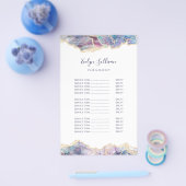 Paarse opaal ontwerp prijslijst flyer (Enkel)