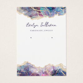 Paarse opaalsieraden visitekaartje