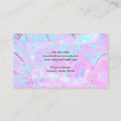 paarse opaalsteen visitekaartje (Achterkant)