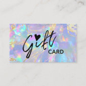 paarse opal textuur cadeaubon visitekaartje (Voorkant)