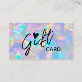 paarse opal textuur cadeaubon visitekaartje
