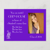 paarse open briefkaart (Voorkant)