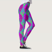 paarse open mondmaskers groen leggings (Rechts)