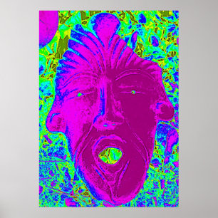 paarse openmond poster