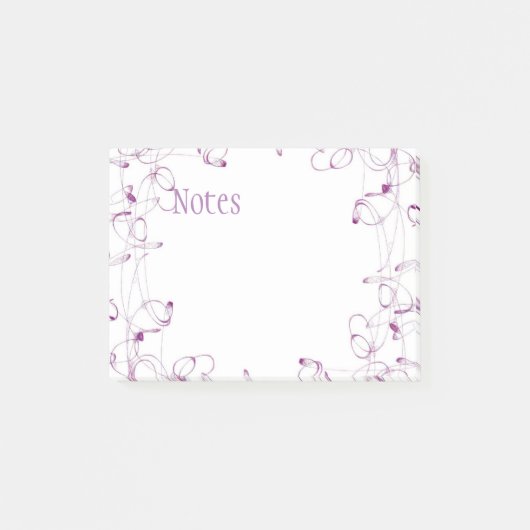 Paarse opmerkingen na het drogen post-it® notes (Voorkant)