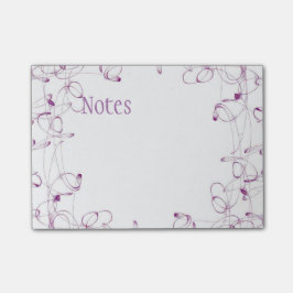 Paarse opmerkingen na het drogen post-it® notes