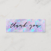 paarse optische achtergrond mini visitekaartje (Voorkant)