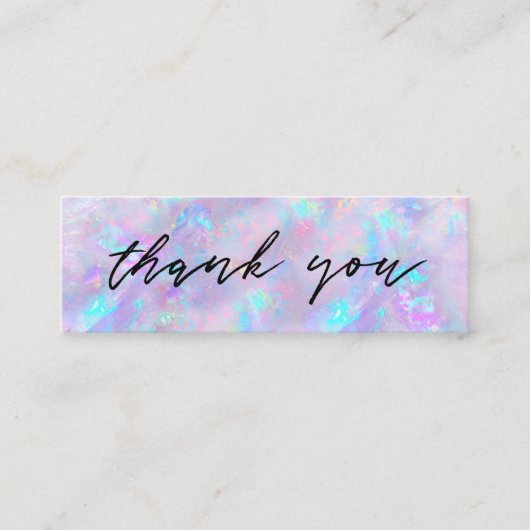 paarse optische achtergrond mini visitekaartje (Voorkant)