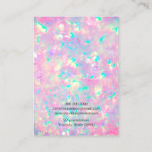 paarse optische beeldschermkaart visitekaartje (Achterkant)