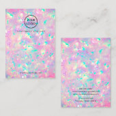 paarse optische beeldschermkaart visitekaartje (Voorkant / Achterkant)