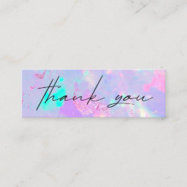 paarse optische gemstone-kortingskaart mini visitekaartje