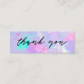 paarse optische gemstone-kortingskaart mini visitekaartje (Voorkant)