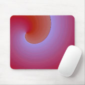 paarse oranje blik - modern abstract muismat (Met muis)