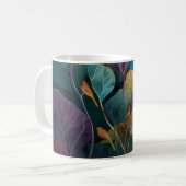 Paarse & Oranje Botanische Vogels Mok (Voorkant links)