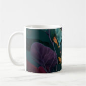 Paarse & Oranje Botanische Vogels Mok (Links)