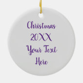 Paarse & Oranje Buckeye Vlinder het Schilderen Keramisch Ornament (Achterkant)