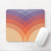 Paarse, oranje en blauwe kleurrijke pastelbogen muismat (Met muis)