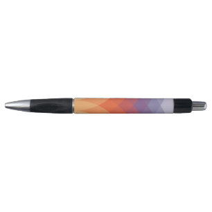 Paarse, oranje en blauwe kleurrijke pastelbogen pen