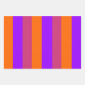 Paarse, Oranje en roze strepen Inpakpapier Vel (Voorkant 3)