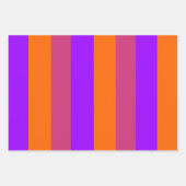 Paarse, Oranje en roze strepen Inpakpapier Vel (Voorkant 2)