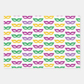 PAARSE ORANJE GEEL MARDI GRAS THEME INPAKPAPIER VEL (Voorkant 2)