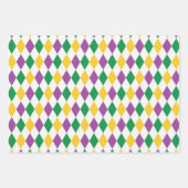 PAARSE ORANJE GEEL MARDI GRAS THEME INPAKPAPIER VEL (Voorkant)