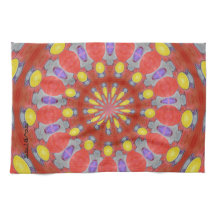 Paarse Oranje Gele Abstracte Patroon Keukentoren