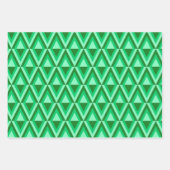 PAARSE ORANJE GREEN MARDI GRAS PATTERNEN INPAKPAPIER VEL (Voorkant 3)