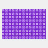 PAARSE ORANJE GREEN MARDI GRAS PATTERNEN INPAKPAPIER VEL (Voorkant 2)