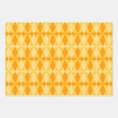 PAARSE ORANJE GREEN MARDI GRAS PATTERNEN INPAKPAPIER VEL (Voorkant)