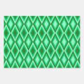 PAARSE ORANJE GREEN MARDI GRAS PATTERNEN INPAKPAPIER VEL (Voorkant 3)