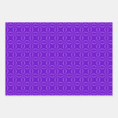 PAARSE ORANJE GREEN MARDI GRAS PATTERNEN INPAKPAPIER VEL (Voorkant 2)