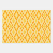 PAARSE ORANJE GREEN MARDI GRAS PATTERNEN INPAKPAPIER VEL (Voorkant)