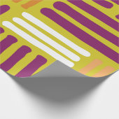 Paarse Oranje Groen Cadeaupapier (Hoek)