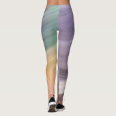 Paarse oranje leggings voor het afdrukken van vloe (Achterkant)