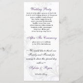 paarse, oranje Lovebirds-programma's Programmakaart (Achterkant)