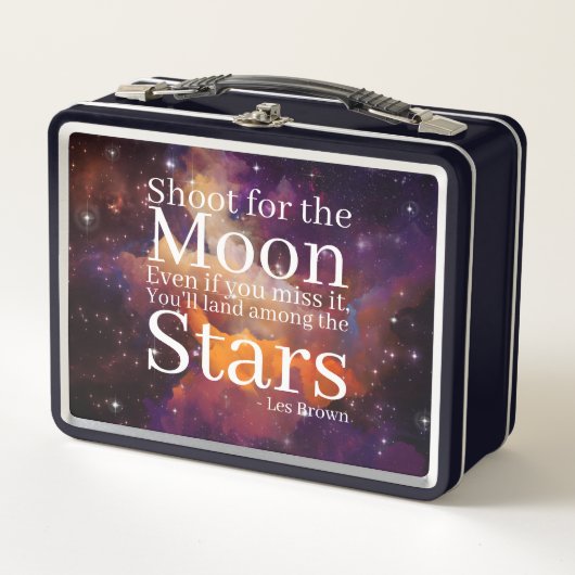 Paarse Oranje Nebula Inspirerend Quote (Voorkant)