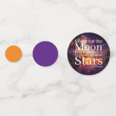 Paarse Oranje Nebula Inspirerend Quote Confetti (Voorkanten)