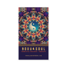 Paarse Oranje New age Mandala Oost-YinYang