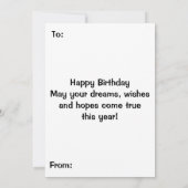 Paarse Oranje sterflessymbool Kaart (Achterkant)