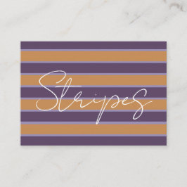 Paarse Oranje strepen Visitekaartje