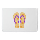 Paarse Oranje Teenslippers Bath Mat (Voorkant)