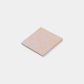 Paarse & Oranje Terracotta Waterverf Stijlvol Post-it® Notes (Schuin)