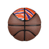 Paarse & Oranje tijgerstrips Basketbal (Rechts)