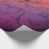 Paarse Oranje zwart Abstract ontwerppatroon Cadeaupapier (Hoek)