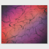 Paarse Oranje zwart Abstract ontwerppatroon Cadeaupapier (Vlak)