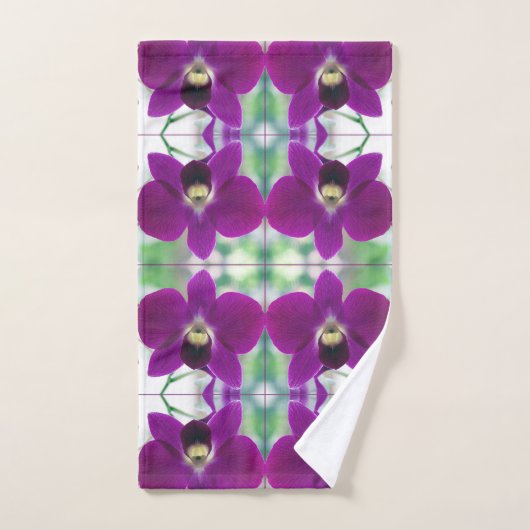 Paarse Orchid Bad Handdoek (Handdoek)