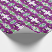 Paarse Orchid Cadeaupapier (Hoek)