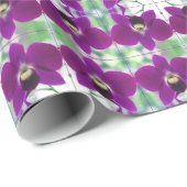 Paarse Orchid Cadeaupapier (Rol Hoek)