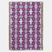 Paarse Orchid Deken (Voorkant Verticaal)